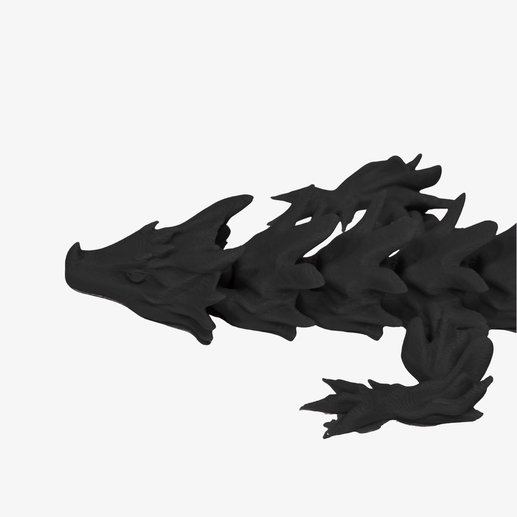 Midnight Black Articulated Dragon – Sleek, Stealthy, and Seriously Cool