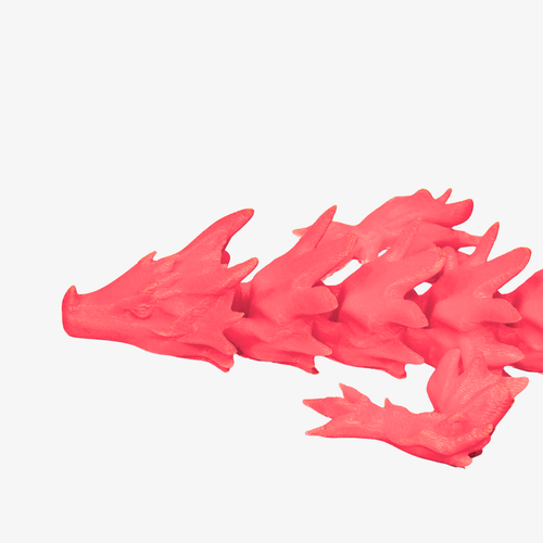 Candy Pink Articulated Dragon – Bright, Fun, and Full of Personality
